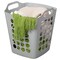 Flexible Plastic Laundry Basket - Square Storage Hamper with Side Handles for Easy Carrying - Versatile Organizer for Laundry, and Household Storage